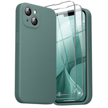Load image into Gallery viewer, GOODVISH iPhone 14 Liquid Silicone Case, with 2 Pack Screen Protector, Shookproof, Anti-Scratch [360° Fulltection]
