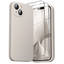 Load image into Gallery viewer, GOODVISH iPhone 14 Liquid Silicone Case, with 2 Pack Screen Protector, Shookproof, Anti-Scratch [360° Fulltection]

