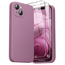 Load image into Gallery viewer, GOODVISH iPhone 14 Plus(6.7&quot;) Liquid Silicone Case, with 2 Pack Screen Protector, Shookproof [360° Full Protection]
