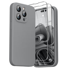 Load image into Gallery viewer, GOODVISH iPhone 14 Pro (6.1&quot;) Liquid Silicone Case, with 2 Pack Screen Protector, Shookproof, Anti-Scratch [360° Full Protection]
