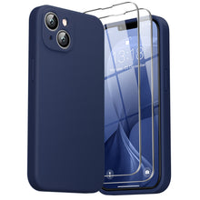 Load image into Gallery viewer, GOODVISH iPhone 14 Liquid Silicone Case, with 2 Pack Screen Protector, Shookproof, Anti-Scratch [360° Fulltection]
