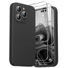 Load image into Gallery viewer, GOODVISH iPhone 14 Pro (6.1&quot;) Liquid Silicone Case, with 2 Pack Screen Protector, Shookproof, Anti-Scratch [360° Full Protection]
