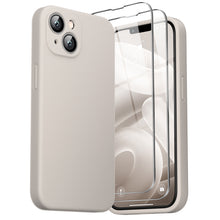Load image into Gallery viewer, GOODVISH iPhone 14 Plus(6.7&quot;) Liquid Silicone Case, with 2 Pack Screen Protector, Shookproof [360° Full Protection]
