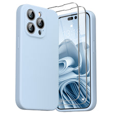 Load image into Gallery viewer, GOODVISH iPhone 14 Pro (6.1&quot;) Liquid Silicone Case, with 2 Pack Screen Protector, Shookproof, Anti-Scratch [360° Full Protection]
