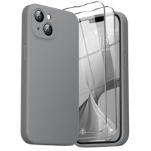 Load image into Gallery viewer, GOODVISH iPhone 14 Liquid Silicone Case, with 2 Pack Screen Protector, Shookproof, Anti-Scratch [360° Fulltection]
