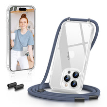Load image into Gallery viewer, GOODVISH Lanyard Case, for iPhone 14 Pro Max 6.7&quot;, Lanyard Phone Case, Transparent Phone Case with Necklace, Camera and Screen Protection, Anti-Drop

