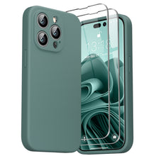 Load image into Gallery viewer, GOODVISH iPhone 14 Pro (6.1&quot;) Liquid Silicone Case, with 2 Pack Screen Protector, Shookproof, Anti-Scratch [360° Full Protection]
