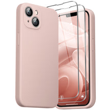 Load image into Gallery viewer, GOODVISH iPhone 14 Plus(6.7&quot;) Liquid Silicone Case, with 2 Pack Screen Protector, Shookproof [360° Full Protection]
