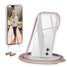 Load image into Gallery viewer, GOODVISH iPhone 12/iPhone 12 Pro-6.1&quot;  Transparent case with lanyard| Necklace case with Mobile Phone Chain
