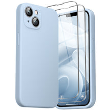 Load image into Gallery viewer, GOODVISH iPhone 14 Plus(6.7&quot;) Liquid Silicone Case, with 2 Pack Screen Protector, Shookproof [360° Full Protection]
