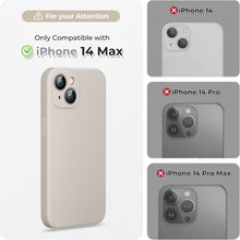 Load image into Gallery viewer, GOODVISH iPhone 14 Plus(6.7&quot;) Liquid Silicone Case, with 2 Pack Screen Protector, Shookproof [360° Full Protection]
