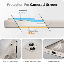 Load image into Gallery viewer, GOODVISH iPhone 14 Liquid Silicone Case, with 2 Pack Screen Protector, Shookproof, Anti-Scratch [360° Fulltection]
