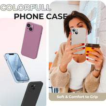 Load image into Gallery viewer, GOODVISH iPhone 14 Liquid Silicone Case, with 2 Pack Screen Protector, Shookproof, Anti-Scratch [360° Fulltection]
