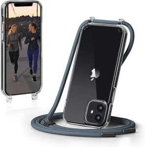 GOODVISH iPhone 11 Transparent case with lanyard 6.1" | Necklace case with Mobile Phone Chain