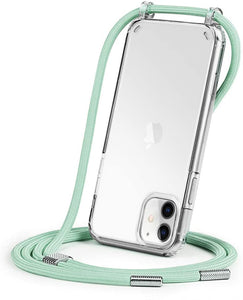 GOODVISH iPhone 11 Transparent case with lanyard 6.1" | Necklace case with Mobile Phone Chain