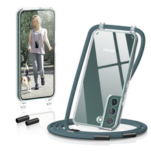 Load image into Gallery viewer, GOODVISH Mobile Phone Chain Compatible with Samsung Galaxy S22 6.1&quot; | Transparent case with lanyard | Protective case with cord
